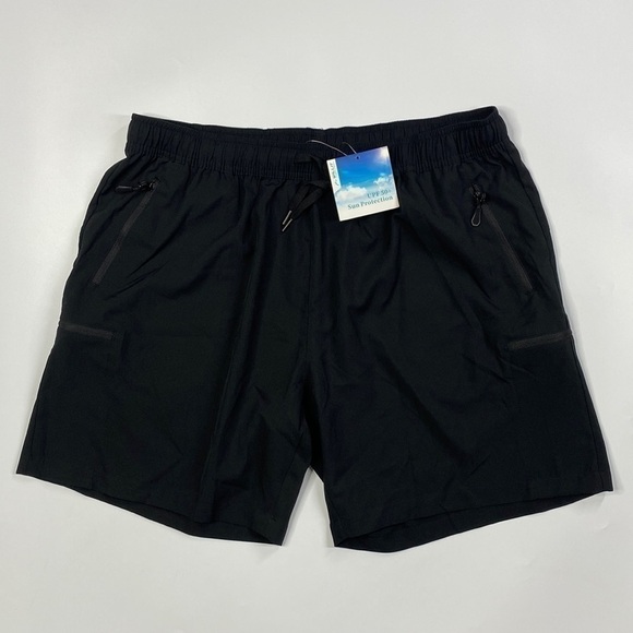 Willit Black Stretch UPF 50 Shorts Size XL NWT - Picture 1 of 11